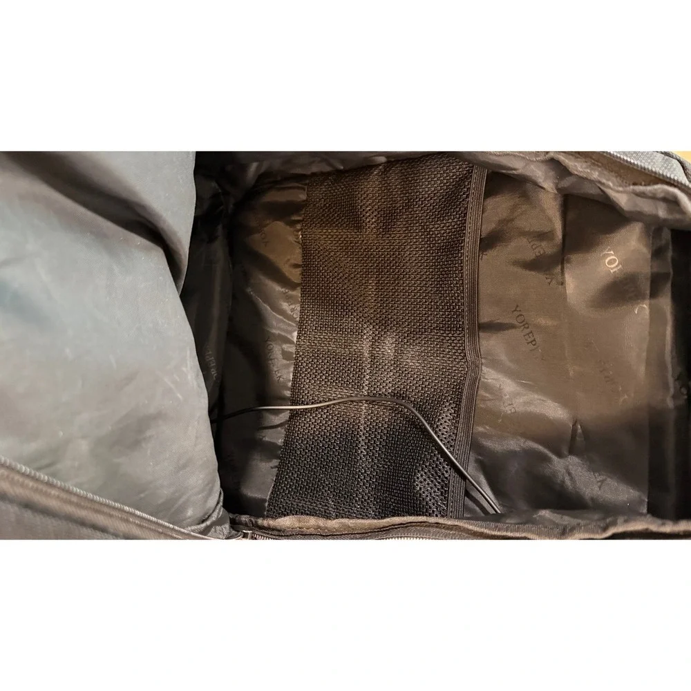 Travel Laptop‎ Backpack Black Red USB Charging School Work Carry On